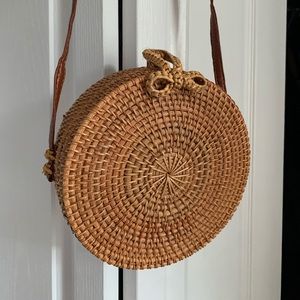 Rattan crossbody